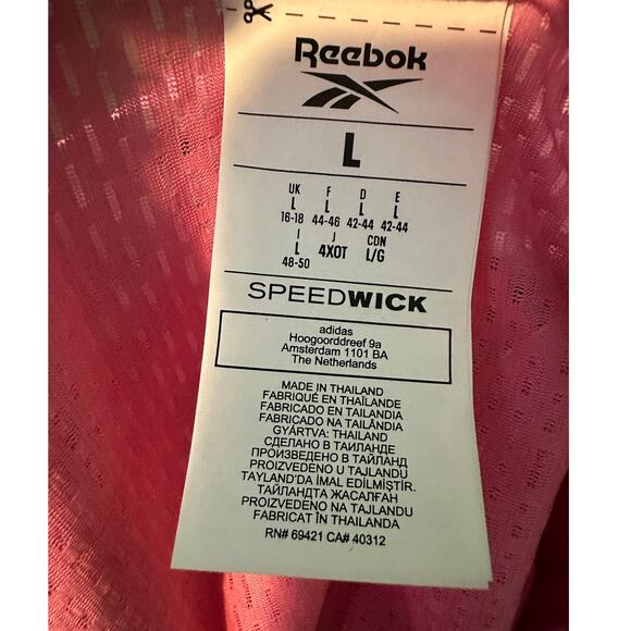 Reebok pink long sleeves pullover top size Large - Picture 3 of 16